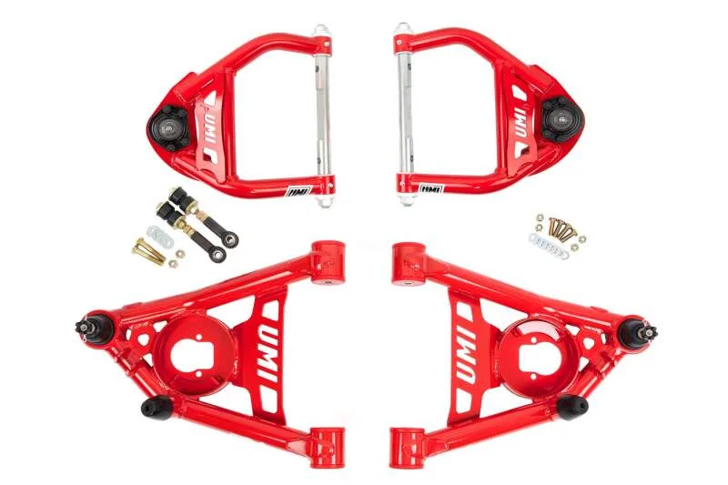 UMI Performance 403133-R, 64-72 GM A-Body Tubular Upper & Lower Front A-Arm Kit