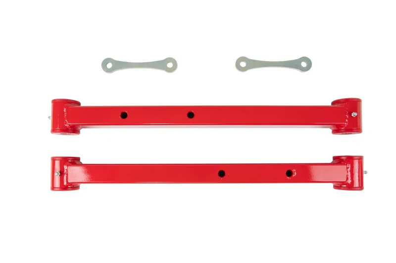 UMI Performance 3621-R, 91-96 GM B-Body Boxed Extended Length Lower Control Arms - Red