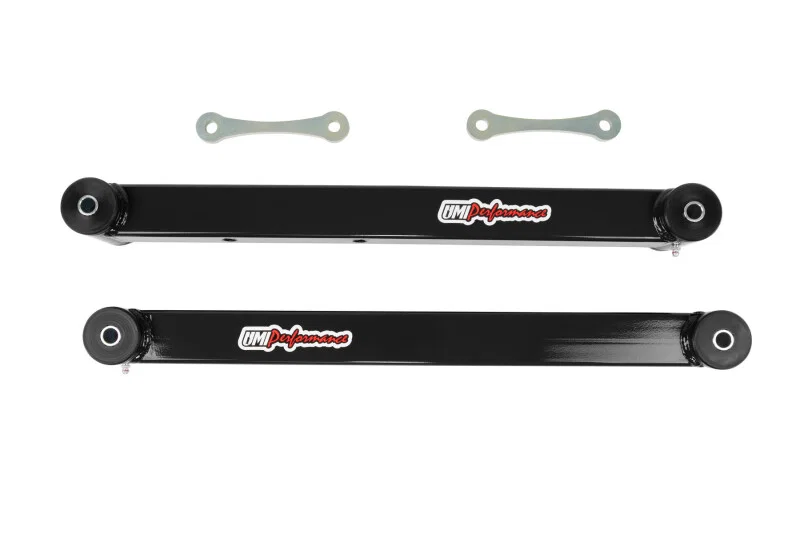 UMI Performance 3622-B, 78-96 GM B-Body Boxed Extended Length Lower Control Arms w/Poly Bushings - Black
