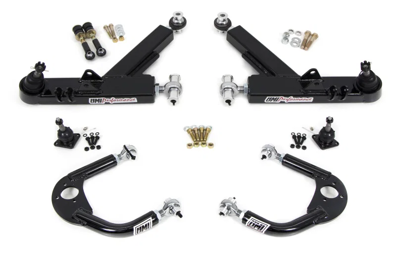 UMI Performance 231410-B, 93-02 GM F-Body A-Arm Kit Double Shear Mount Boxed Lower + Adj Upper