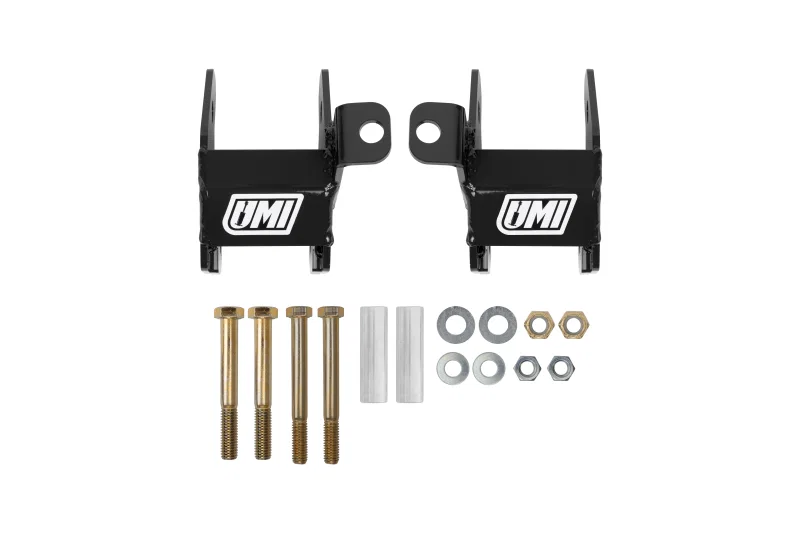 UMI Performance 4012-B, 64-72 GM A-Body Rear Control Arm Relocation Brackets - Bolt-In