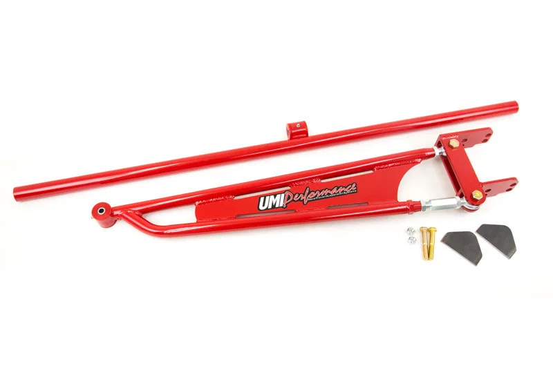UMI Performance 2236-R, 82-02 GM F-Body Weld In Mild Steel Torque Arm Straight Crossmember - Red