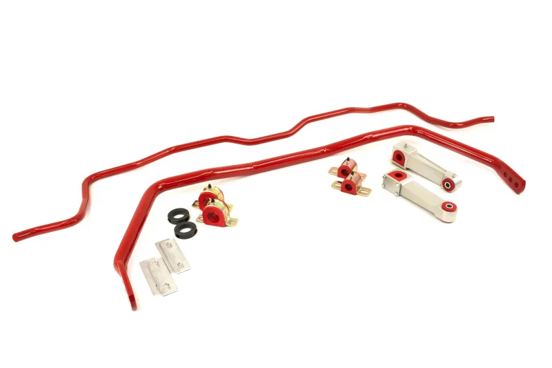 UMI Performance 101213-R, 05-14 Ford Mustang Front & Rear Sway Bar Kit