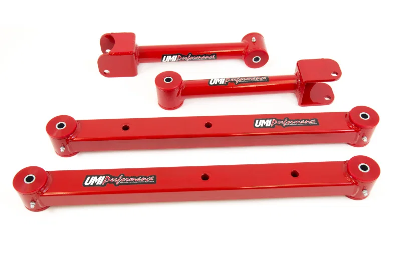 UMI Performance 402418-R, 64-67 GM A-Body Rear Control Arm Kit Boxed Lowers