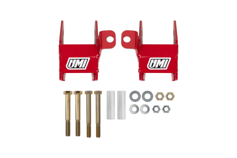 UMI Performance 4012-R, 64-72 GM A-Body Rear Control Arm Relocation Brackets - Bolt-In