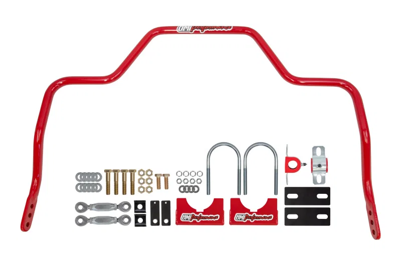 UMI Performance 6580-R, 15-24 Ford F-150 1in Solid Rear Sway Bar - Red