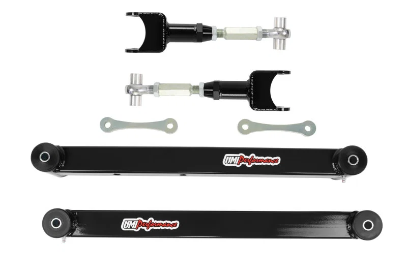 UMI Performance 361517-B, 78-96 GM B-Body Boxed Lower Control Arm & Adjustable Upper Control Arm Kit