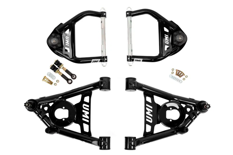 UMI Performance 403133-1-B, 64-72 GM A-Body Front A-arm Kit 1/2in taller upper ball joints