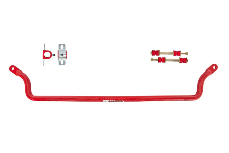 UMI Performance 3668-R, 65-70 Chevy B-Body Front Sway Bar Solid - 1-1/8 - Red