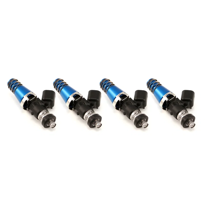 Injector Dynamics 1300.60.11.D.4, 1340cc Injectors - 60mm Length - 11mm Blue Top - Denso Lower Cushion (Set of 4)