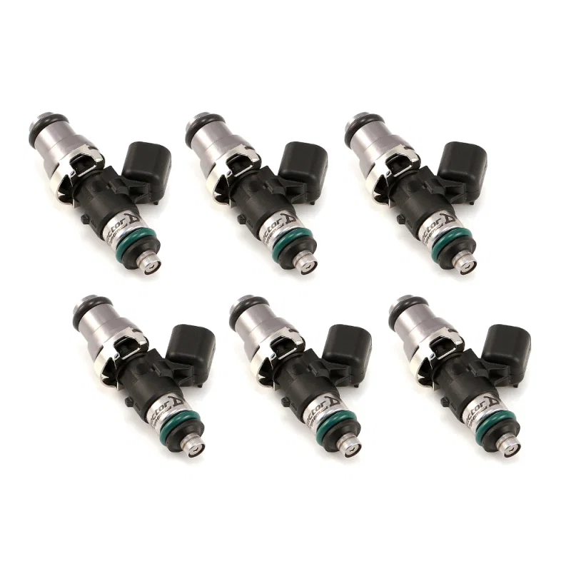Injector Dynamics 1300.48.14.14.6, 1340cc Injectors - 48mm Length - 14mm Grey Top - 14mm Lower O-Ring (Set of 6)