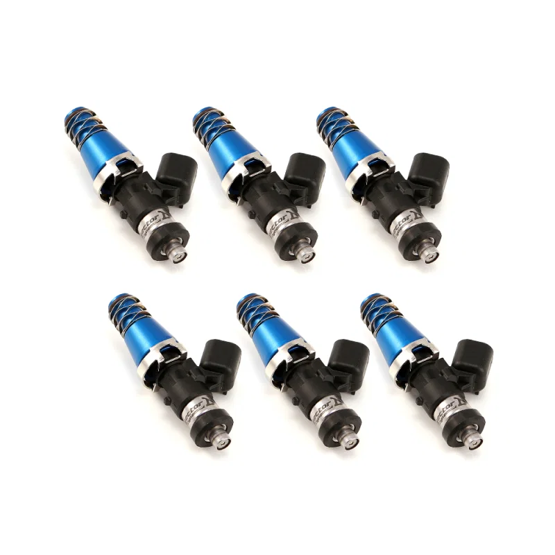 Injector Dynamics 1750.60.11.D.6, 1750-XDS - 60mm Length - 11mm Blue Top - Denso Lower Cushion (Set of 6)