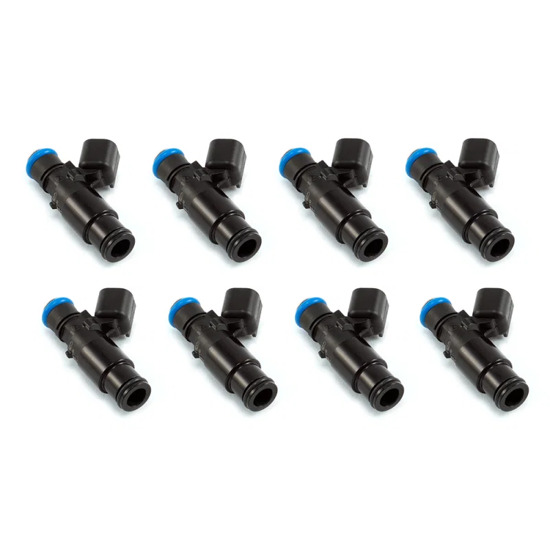 Injector Dynamics 1300.48.14.14B.8, 1340cc Injector - 48mm Length - 14mm Top - 14mm Black Bottom Adaptor (Set of 8)