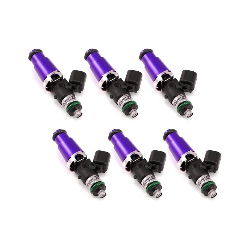 Injector Dynamics 1750.60.14.14.6, 1750-XDS - 60mm Length - 14mm Purple Top - 14mm Lower O-Ring (Set of 6)