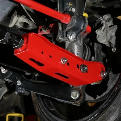 BLOX Racing BXSS-50010-RD, Rear Lower Control Arms - Red (2013+ Subaru BRZ/Toyota 86 / 2008-2023 Subaru WRX/STI)