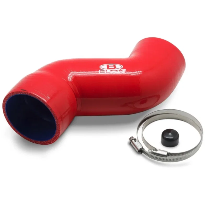 BLOX Racing BXFL-50210-RD, 08-14 WRX / 08-20 STi Air Box Intake Hose - Red