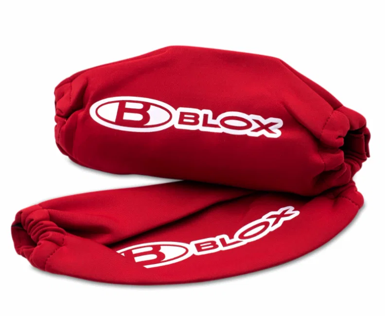 BLOX Racing BXAP-00033-RD, Neoprene Coilover Covers - Red (Pair)