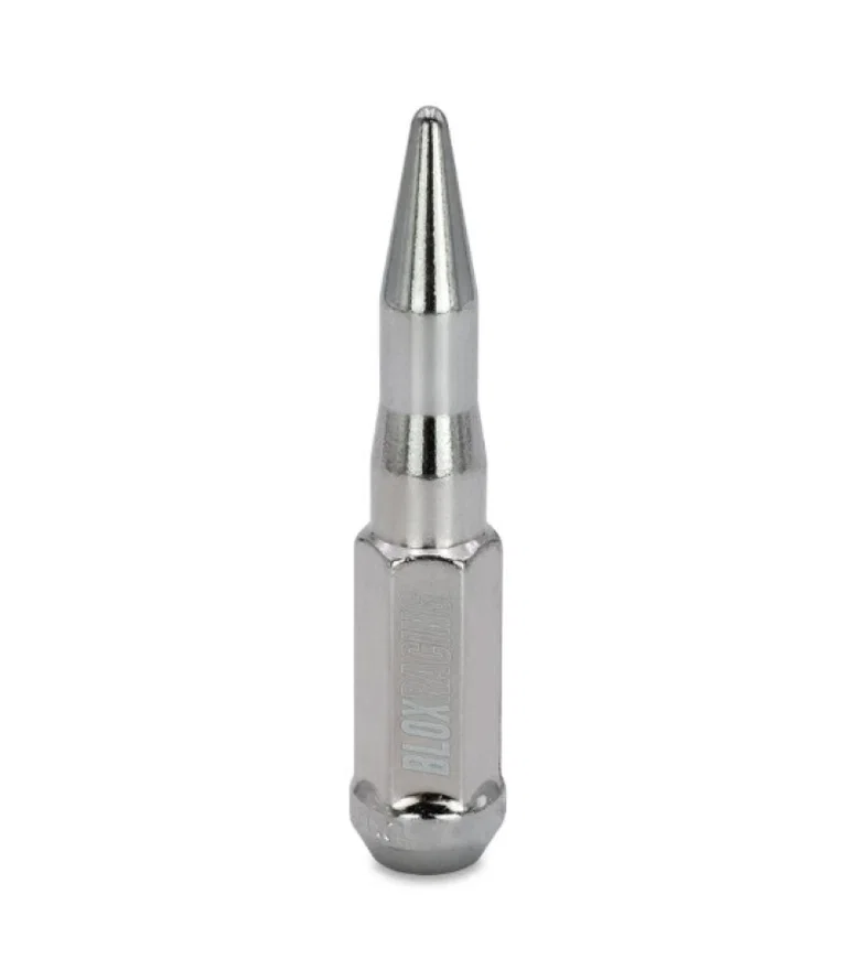BLOX Racing BXAC-00160-SP, Spike Forged Lug Nuts - Chrome 12 x 1.50mm - Single