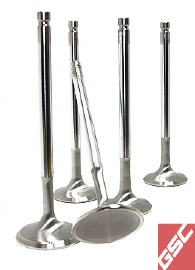 GSC Power Division B2017-50, P-D Subaru EJ207/EJ257 Chrome Polished Super Alloy Exhaust Valve - 33mm Head (+1mm) - Set of 50