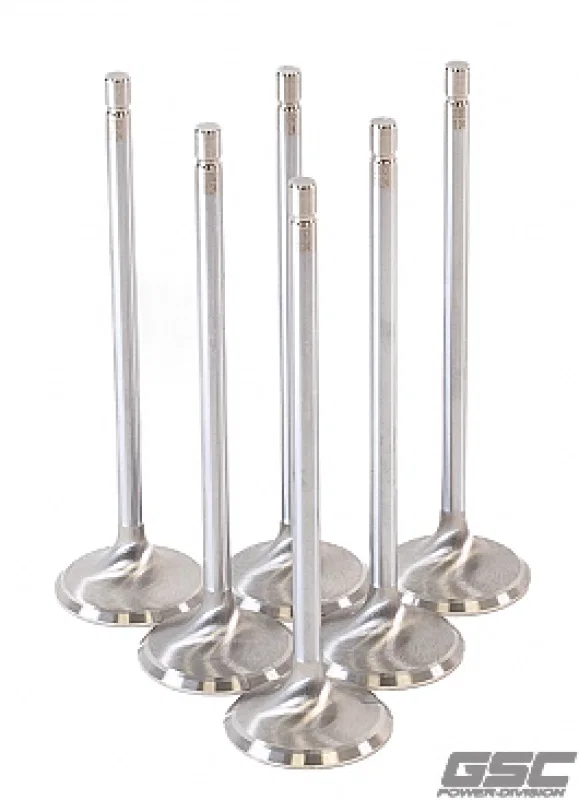 GSC Power Division 2192-6, P-D Toyota G16E-GTS 32.8mm Head (STD) Chrome Polished Intake Valves - Set of 6 for BMW