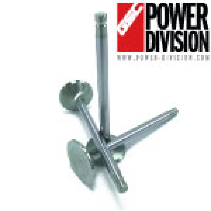GSC Power Division 2069-12, P-D Toyota 2JZ Chrome Alloy Polished Exhaust Valve - 30.0mm Head (+1mm) 6.6mm Stem - Set of 12
