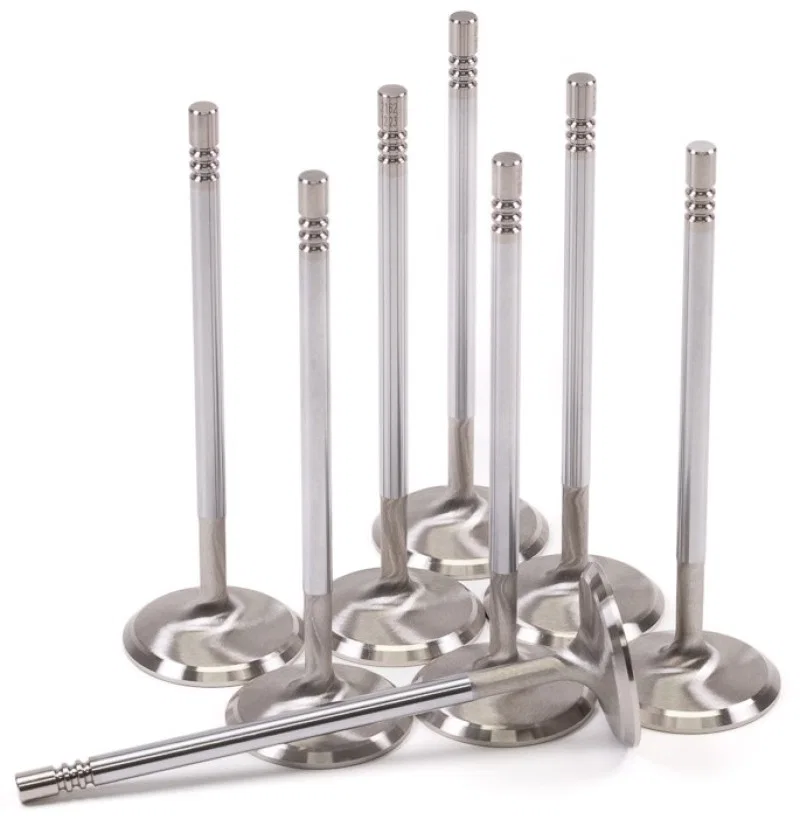 GSC Power Division 2162-8, P-D Ford Mustang 5.0L Coyote Gen 3 37.6mm Head (STD) Chrome Polished Intake Valve - Set of 8