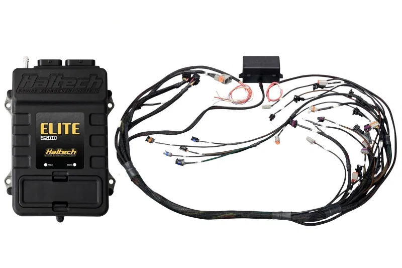 Haltech HT-151360, Elite 2500 Terminated Harness ECU Kit w/EV1 Injector Connectors