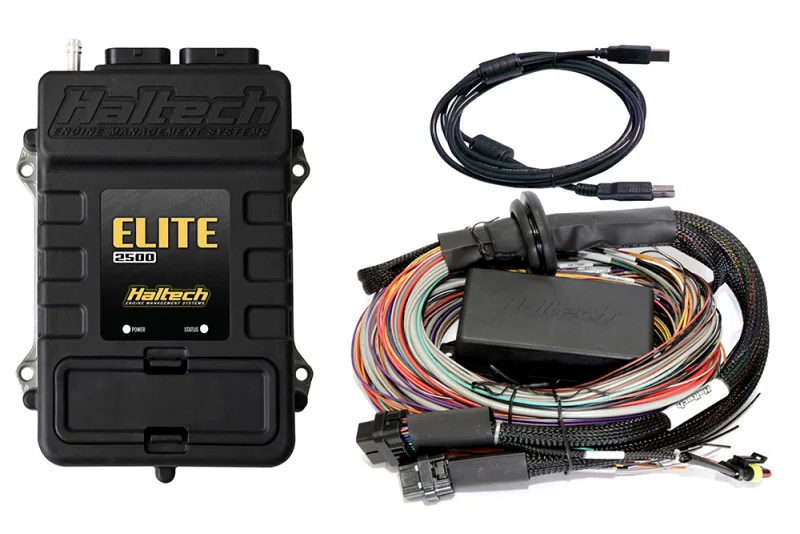 Haltech HT-151305, Elite 2500 Premium Universal Wire-In Harness ECU Kit - 5m (16ft)