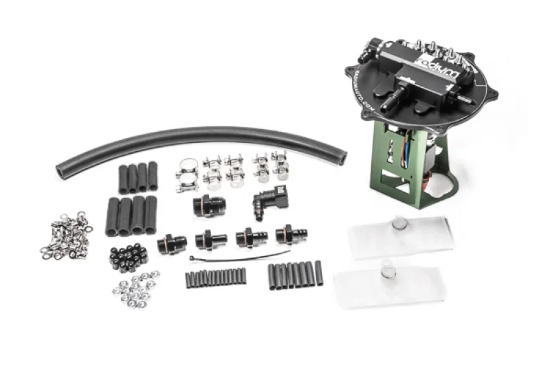 Radium Engineering 20-1340, Mitsubishi EVO 7/8/9 Fuel Hanger Fits AEM 50-1220 / DW440 - Pumps Not Included