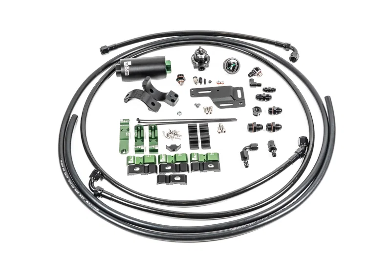 Radium Engineering 20-1334-05, Mitsubishi EVO 1-6 Fuel Hanger Plumbing Kit - Microglass Filter
