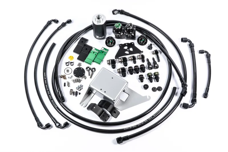 Radium Engineering 20-1817-03, 2018+ Ford Mustang Fuel Hanger Plumbing Kit - Stainless Filter