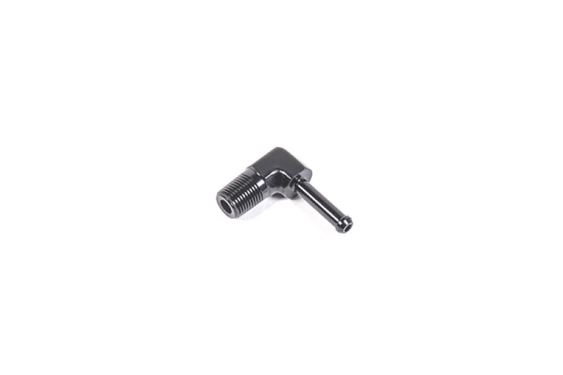 Radium Engineering 14-0344, 1/8in NPT Male to 3/16in Barb 90 Degree Fitting