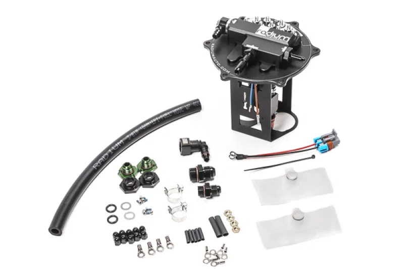 Radium Engineering 20-1342, EVO 7/8/9 Fuel Pump Hanger For Walbro F90000267/274/285 - Pumps Not Included