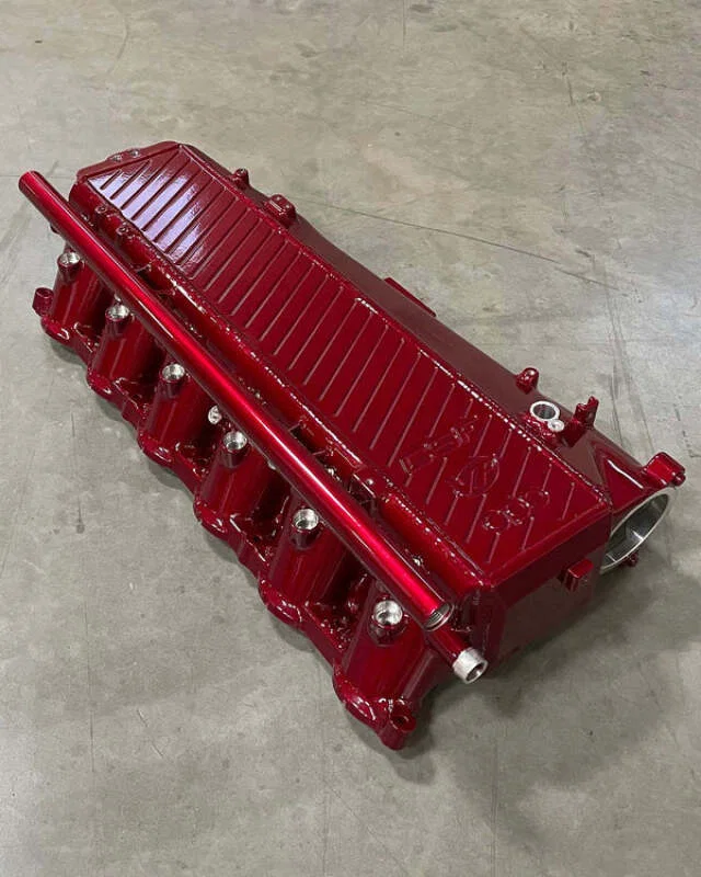 CSF 8200IC, Toyota A90/A91 Supra/ BMW G-Series B58 Charge-Air Cooler Manifold - Illusion Cherry