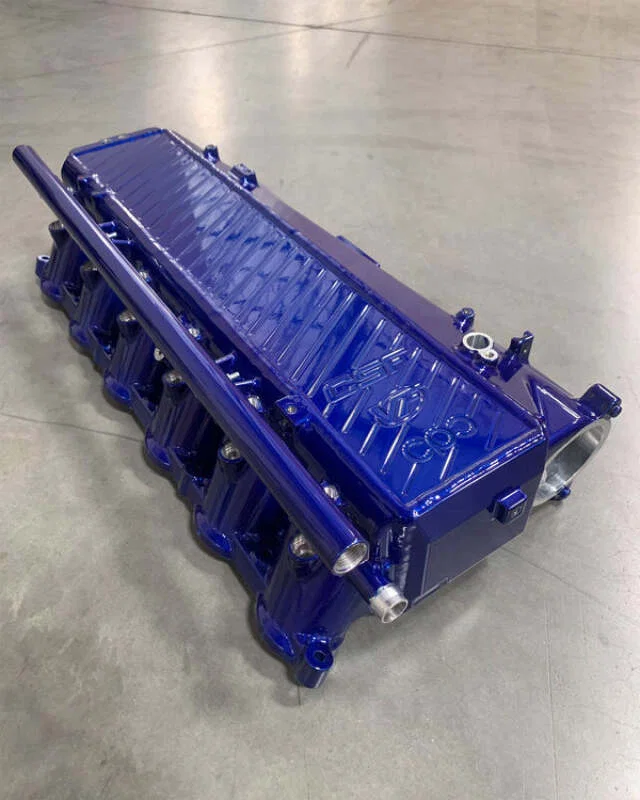 CSF 8200LPB, Toyota A90/A91 Supra/ BMW G-Series B58 Charge-Air Cooler Manifold - LP Blue