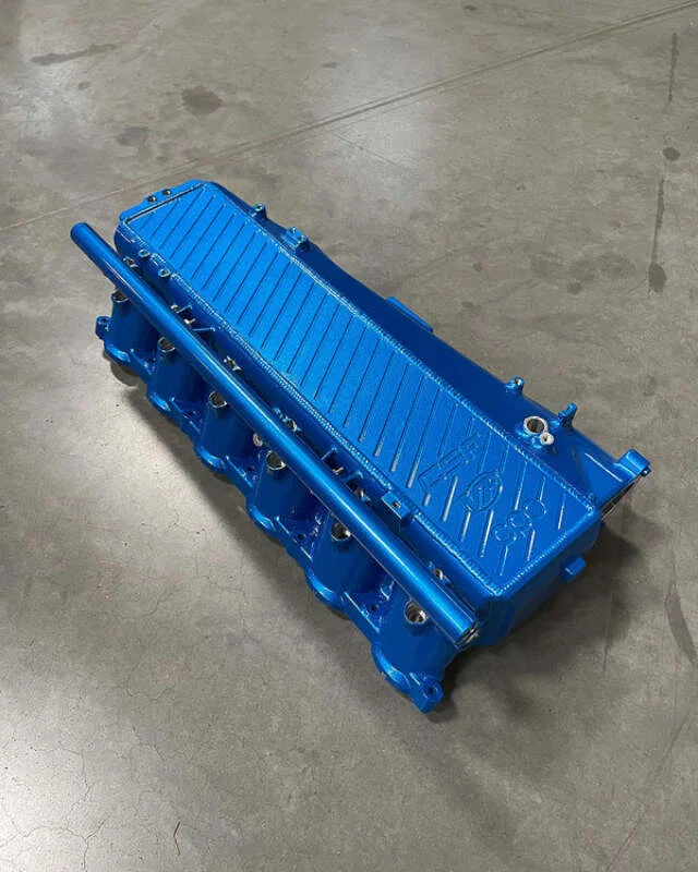 CSF 8300CVEB, BMW Gen 1 B58 Charge-Air-Cooler Manifold - Cusco/Verus Engineering Blue