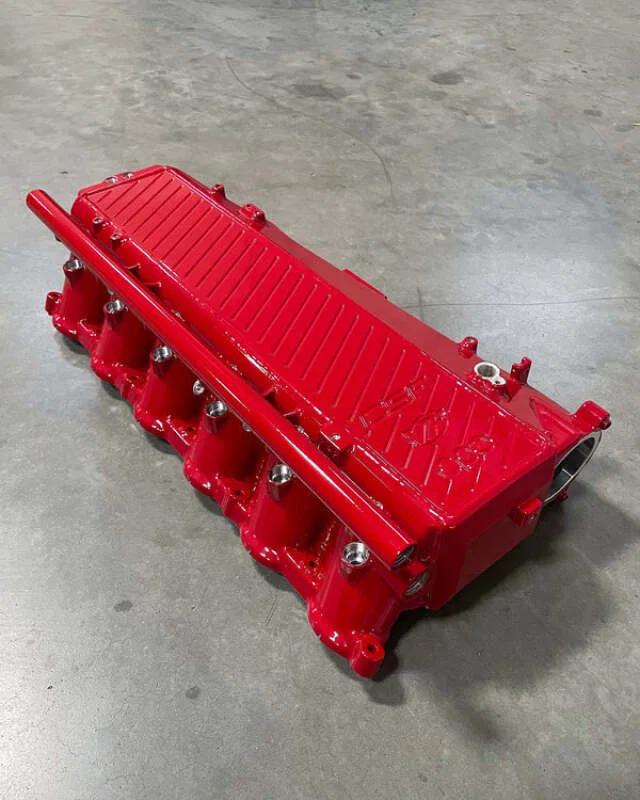 CSF 8200RR, Toyota A90/A91 Supra/ BMW G-Series B58 Charge-Air Cooler Manifold - Renaissance Red