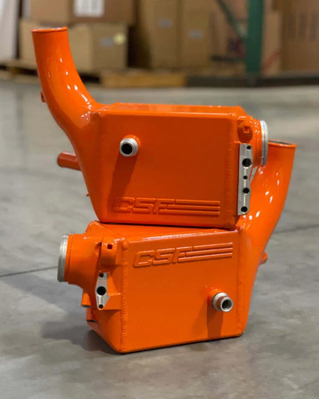 CSF 8315FO, 2014+ BMW X5M (F95) / X6M (F96) / XM (G09) Charge-Air-Cooler - Fire Orange