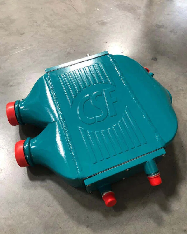 CSF 8082CT, 2014+ BMW M3/M4 (F8X) Top Mount Charge-Air-Cooler - Custom Teal