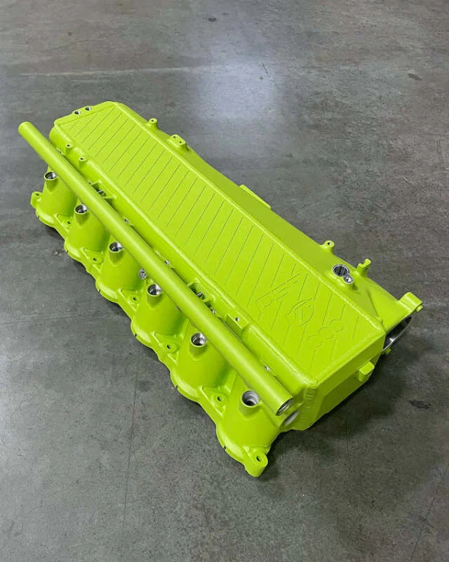 CSF 8200SYG, Toyota A90/A91 Supra/ BMW G-Series B58 Charge-Air Cooler Manifold - Sublime Yellow Green