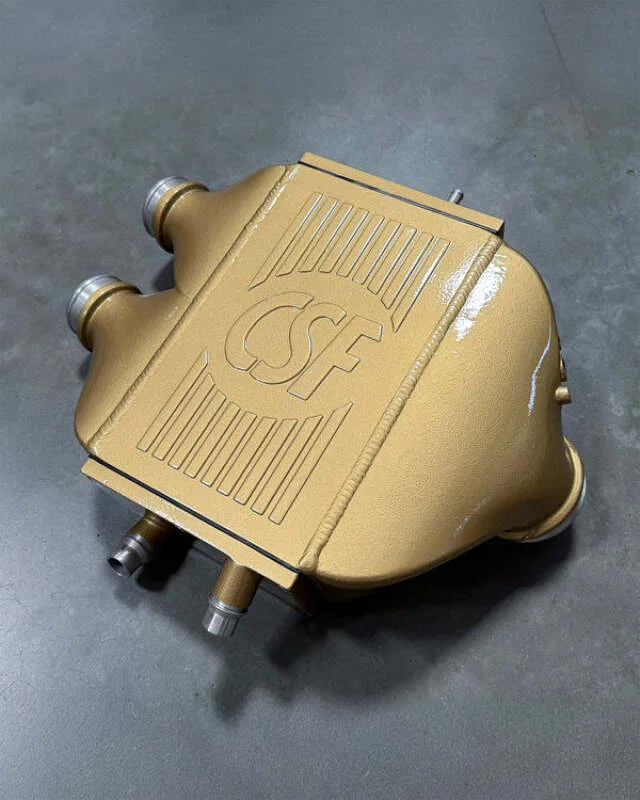 CSF 8082CCGG, 2014+ BMW M3/M4 (F8X) Top Mount Charge-Air-Cooler - Carbon Ceramic Gold Gloss