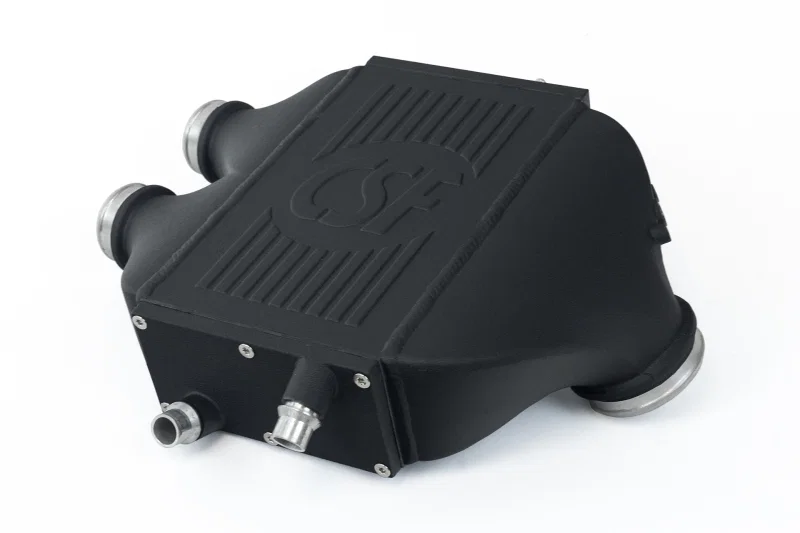 CSF 8082, 2014+ BMW M3/M4 (F8X) Top Mount Charge-Air-Cooler - Crinkle Black