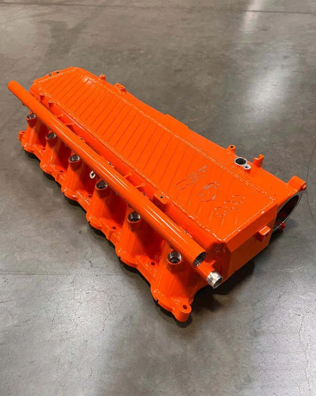 CSF 8200FO, Toyota A90/A91 Supra/ BMW G-Series B58 Charge-Air Cooler Manifold - Fire Orange