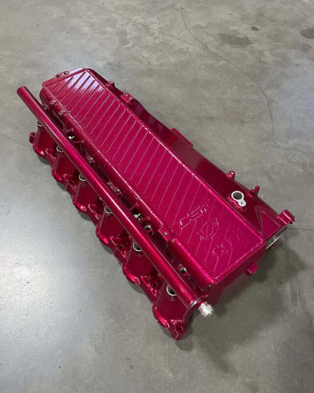 CSF 8300RS, BMW Gen 1 B58 Charge-Air-Cooler Manifold - Raspberry Sparkle