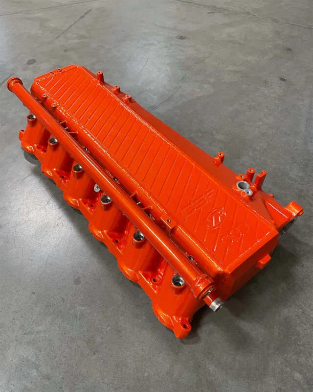 CSF 8200TTS, Toyota A90/A91 Supra/ BMW G-Series B58 Charge-Air Cooler Manifold - Tangerine Twist Sparkle