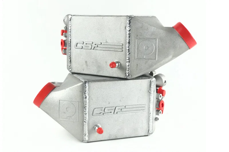 CSF 8109R, 12-16 BMW M5 (F10) / 12-18 BMW M6 (F06/F12/F13) Twin Charge-Air-Cooler Set - Raw Finish