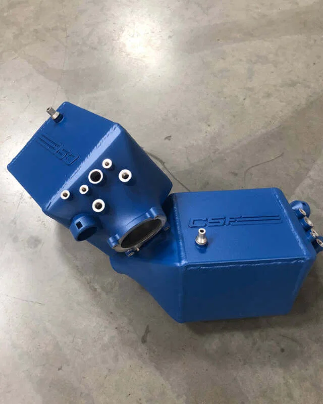 CSF 8109MCBM, 12-16 BMW M5 (F10) / 12-18 BMW M6 (F06/F12/F13) Twin Charge-Air-Cooler Set - Caliper Blue Matte