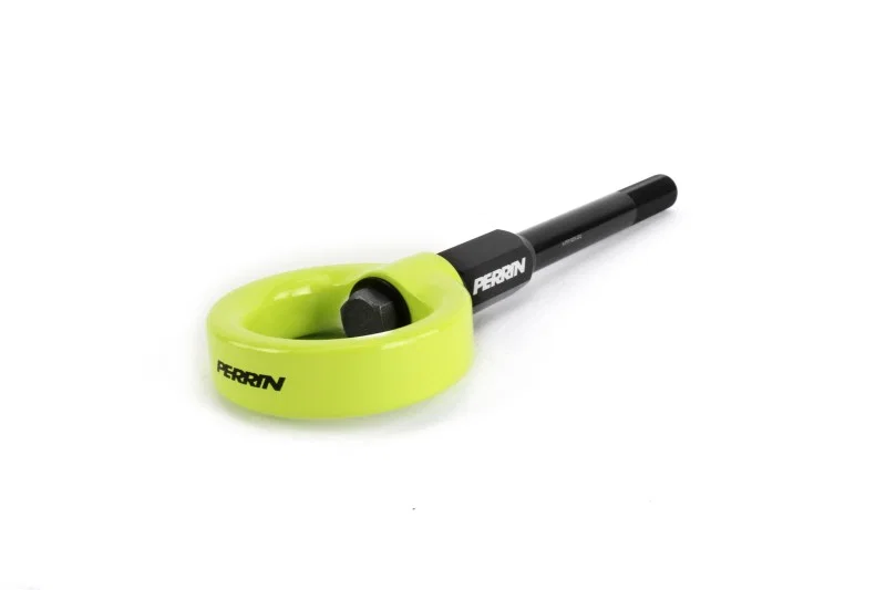Perrin Performance PSP-BDY-230NY, 02-07 Subaru WRX/STI Tow Hook Kit (Front) - Neon Yellow