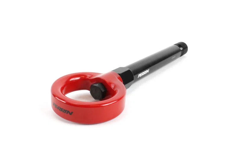 Perrin Performance PHP-BDY-251RD, 17-21 Honda Civic Si/Type R/Touring/Hatchback Tow Hook Kit Rear - Red