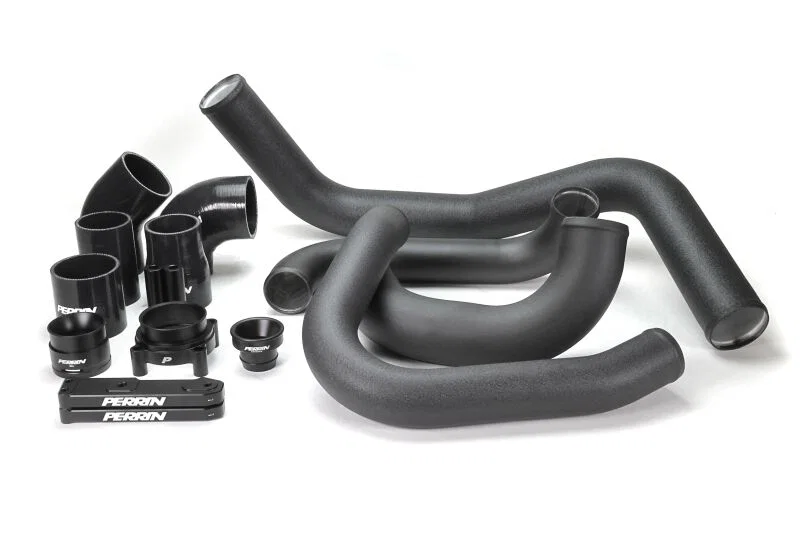 Perrin Performance PSP-ITR-441-3BK, 22-26 Subaru WRX Front Mount Intercooler Boost Tube Kit - Black